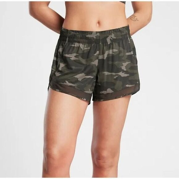 Womens Athleta Mesh Racer Run Short - Picture 1 of 5